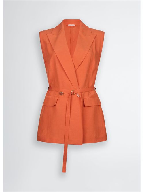 gilet woman orange LIU JO | WA5133T4818/71446